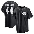 Cincinnati Reds #44 Elly De La Cruz Black FEDASGOGE Lights Out Limited Stitched Jersey