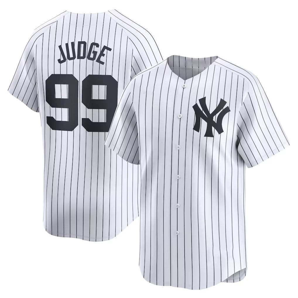 New York Yankees #99 Aaron Judge White FEDASGOGE Home Limited Player Jerseys