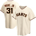 San Francisco Giants #31 LaMonte Wade Jr Cream FEDASGOGE 2021 Replica Home Jersey