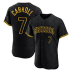 Arizona Diamondbacks #7 Corbin Carroll Player Black FEDASGOGE Snake Skin City Limited Elite Home Game Stitched Jerseys