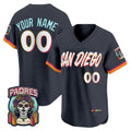 Custom San Diego Padres Obsidian FEDASGOGE 2026 City Connect Stadium Stitched Jersey