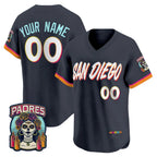 Custom San Diego Padres Obsidian FEDASGOGE 2026 City Connect Stadium Stitched Jersey