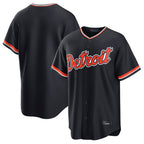 Detroit Tigers Blank Player Navy FEDASGOGE Home Game Stitched Jerseys