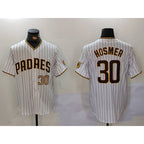 San Diego Padres #30 Eric Hosmer White FEDASGOGE Stitched Cool Base Jerseys