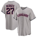 Cleveland Guardians #27 Austin Hedges Player Gray FEDASGOGE Game Home Stitched Jerseys