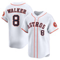 Houston Astros #8 Christian Walker White FEDASGOGE Home Limited Player Jersey