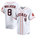 Houston Astros #8 Christian Walker White FEDASGOGE Home Limited Player Jersey