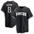 Arizona Diamondbacks #8 James McCann Player Black FEDASGOGE Game Home Stitched Jerseys