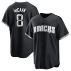 Arizona Diamondbacks #8 James McCann Player Black FEDASGOGE Game Home Stitched Jerseys