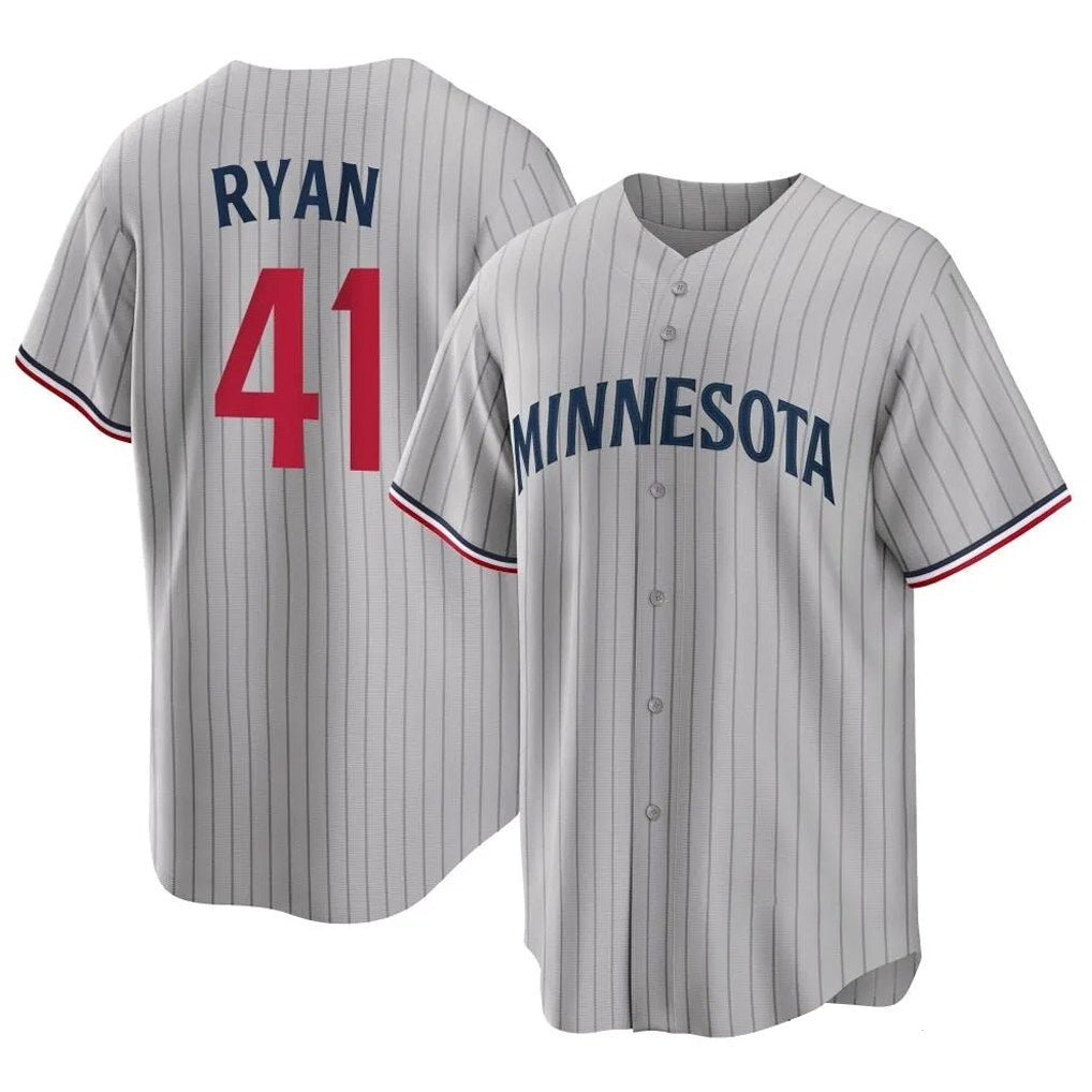 Minnesota Twins #41 Joe Ryan Player Gray FEDASGOGEGame Limited Home Stitched Jerseys