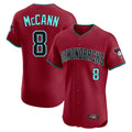 Arizona Diamondbacks #8 James McCann Player Red FEDASGOGE Limited Elite Home Game Stitched Jerseys