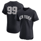 New York Yankees #99 Aaron Judge Navy FEDASGOGE Alternate 1 Elite Player Jersey