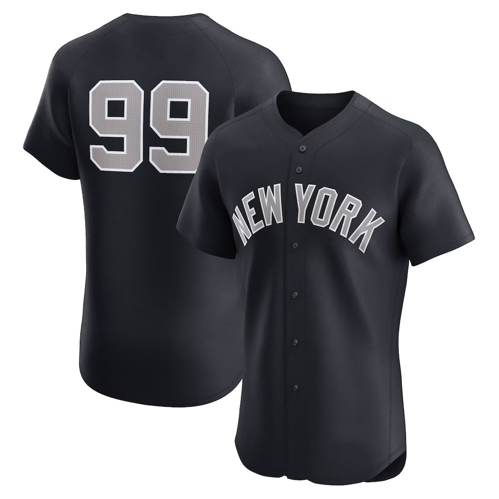 New York Yankees #99 Aaron Judge Navy FEDASGOGE Alternate 1 Elite Player Jersey