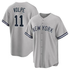 New York Yankees #11 Anthony Volpe Gray FEDASGOGE Road Replica Jersey