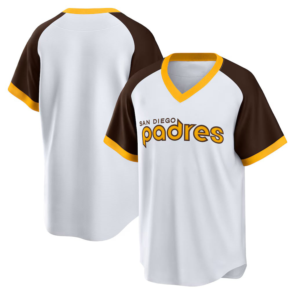 San Diego Padres White FEDASGOGE Home Cooperstown Collection Team Jersey