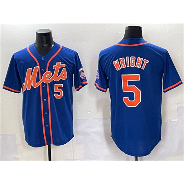 New York Mets #5 David Wright Blue FEDASGOGE Cool Base Stitched Jersey