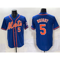 New York Mets #5 David Wright Blue FEDASGOGE Cool Base Stitched Jersey