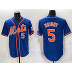 New York Mets #5 David Wright Blue FEDASGOGE Cool Base Stitched Jersey