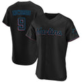 Miami Marlins #9 Xavier Edwards Player Black FEDASGOGE Home Limited Elite Stitched Jerseys