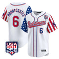 Baltimore Orioles #6 Ryan Mountcastle Player White FEDASGOGE USA 250 Independence Day Vapor Premier Limited Home Game Stitched Jerseys