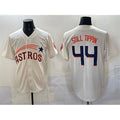 Houston Astros #44 Still Tippin Cream FEDASGOGE Throwback Cooperstown Collection Limited Stitched Jersey