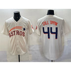 Houston Astros #44 Still Tippin Cream FEDASGOGE Throwback Cooperstown Collection Limited Stitched Jersey