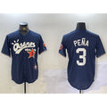 Houston Astros #3 Jeremy Pena Black FEDASGOGE Cactus Jack Vapor Premier Stitched Jersey