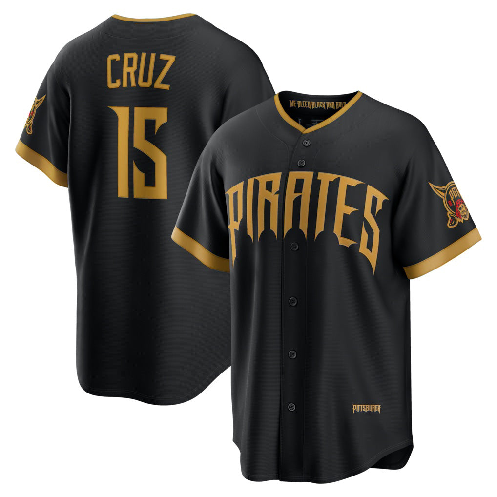 Pittsburgh Pirates #15 Oneil Cruz Black FEDASGOGE 2026 City Connect Stadium Jersey
