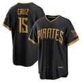 Pittsburgh Pirates #15 Oneil Cruz Black FEDASGOGE 2026 City Connect Stadium Jersey