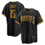 Pittsburgh Pirates #15 Oneil Cruz Black FEDASGOGE 2026 City Connect Stadium Jersey
