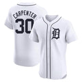 Detroit Tigers #30 Kerry Carpenter Player White FEDASGOGE Limited Elite Home Stitched Jerseys