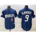 Detroit Tigers #9 Jack Flaherty Number 2024 Navy FEDASGOGE City Connect Cool Base Limited Stitched Jersey