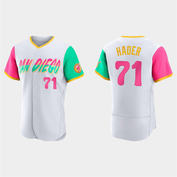 San Diego Padres #71 Josh Hader White FEDASGOGE 2022 City Connect Jersey