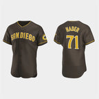 San Diego Padres #71 Josh Hader Brown FEDASGOGE Road Player FlexBase Jersey
