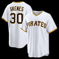 Pittsburgh Pirates #30 Paul Skenes White FEDASGOGE Home Replica Jersey