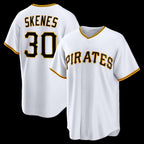 Pittsburgh Pirates #30 Paul Skenes White FEDASGOGE Home Replica Jersey