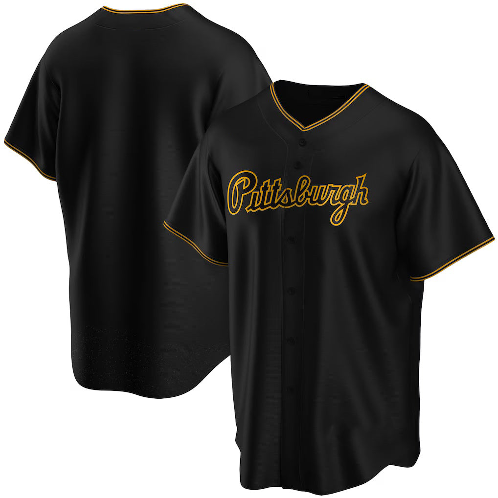 Pittsburgh Pirates Black FEDASGOGE Alternate Replica Team Jersey