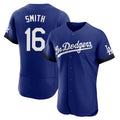 Los Angeles Dodgers #16 Will Smith Player Royal FEDASGOGE City Connect Elite Home Stitched Jerseys