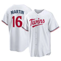 Minnesota Twins #16 Austin Martin Player White FEDASGOGEHome Game Stitched Jerseys