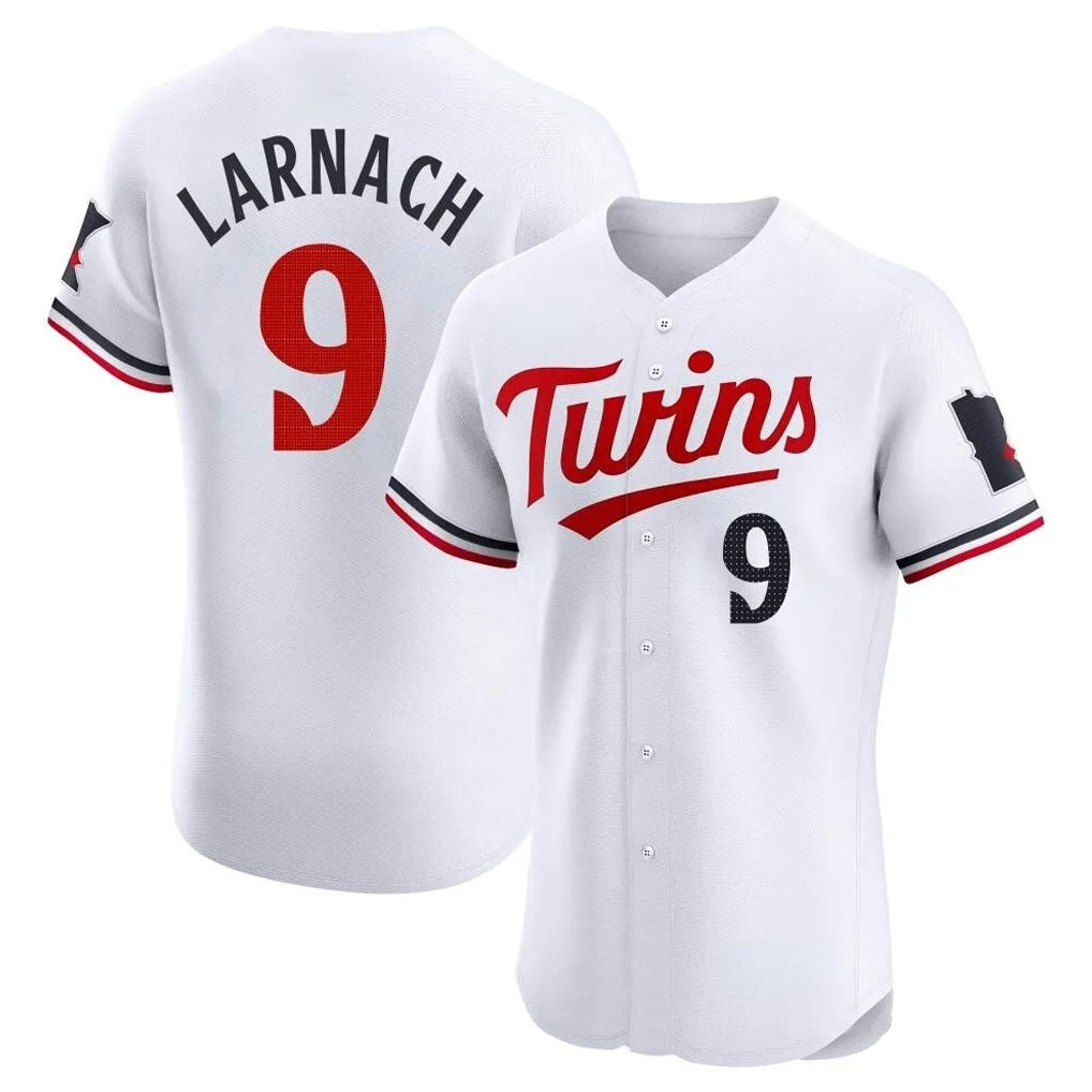 Minnesota Twins #9 Trevor Larnach Player White FEDASGOGEHome Limited Elite Stitched Jerseys