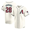 Arizona Diamondbacks #28 Nolan Arenado Player Cream FEDASGOGE Limited Home Game Stitched Jerseys
