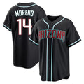 Arizona Diamondbacks #14 Gabriel Moreno Player Black FEDASGOGE Home Game Stitched Jerseys