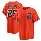 Detroit Tigers #29 Tarik Skubal Player Orange FEDASGOGE Home Game Stitched Jerseys