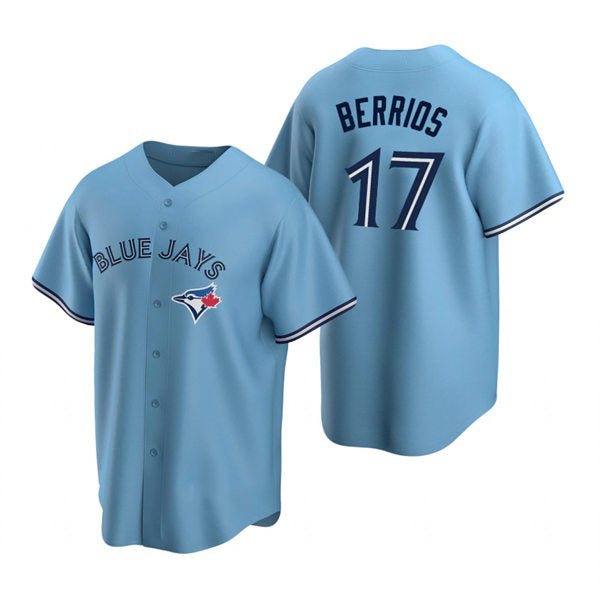Toronto Blue Jays #17 Jose Berrios Powder Blue FEDASGOGE Alternate Cool Base Jersey
