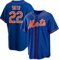 New York Mets #22 Juan Soto Royal FEDASGOGE 2024 Cool Base Limited Stitched Jersey