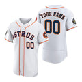 Custom Houston Astros Active Player White FEDASGOGE 2022 World Series Flex Base Stitched Jersey 2