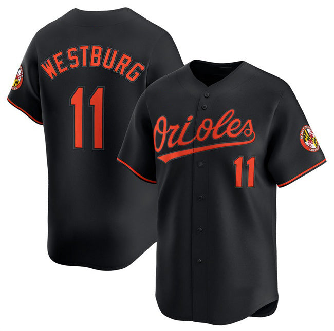 Baltimore Orioles #11 Jordan Westburg Black FEDASGOGE 2025 Alternate Limited Cool Base Stitched Jersey