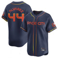 Houston Astros #44 Yordan Alvarez Player Navy FEDASGOGE City Connect Limited Home Game Stitched Jerseys