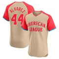 Houston Astros #44 Yordan Alvarez Player Cream FEDASGOGE American League All-Star Limited Elite Home Stitched Jerseys