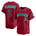 Arizona Diamondbacks #2 Geraldo Perdomo Player Red FEDASGOGE Limited Home Game Stitched Jerseys